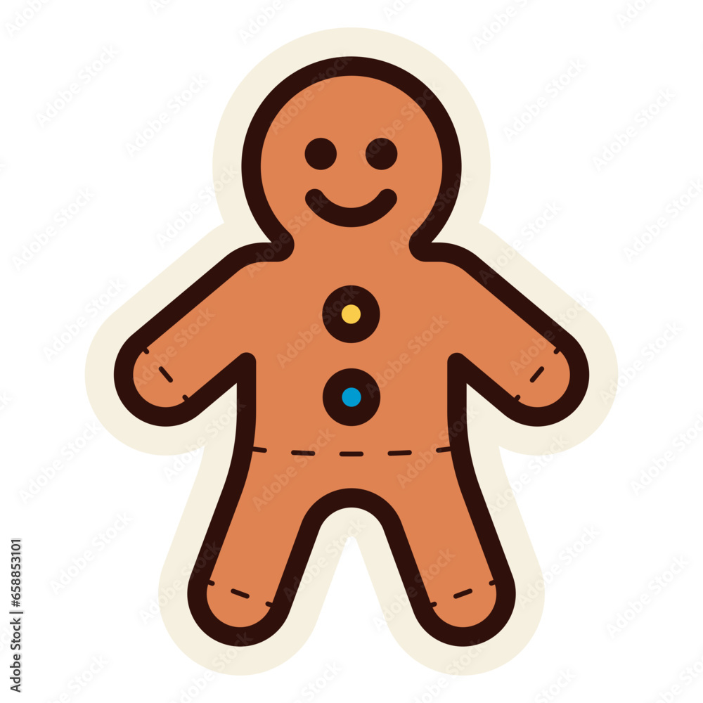Obraz premium gingerbread sticker