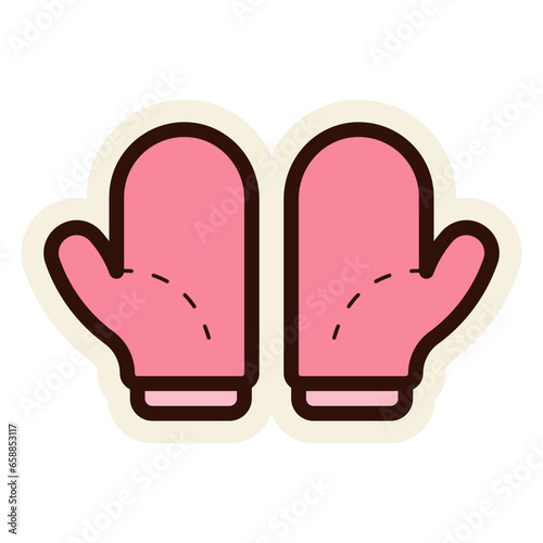 mitten sticker