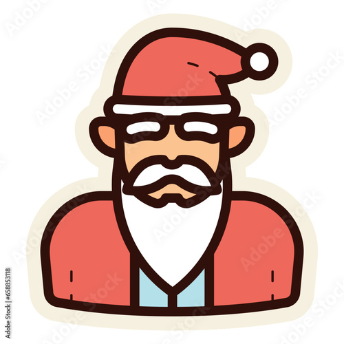santa claus sticker