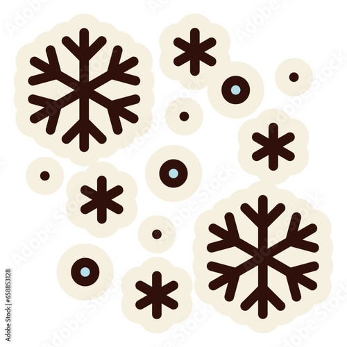 snowflake sticker