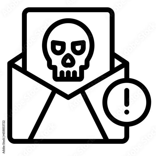 Spam Email outline icon