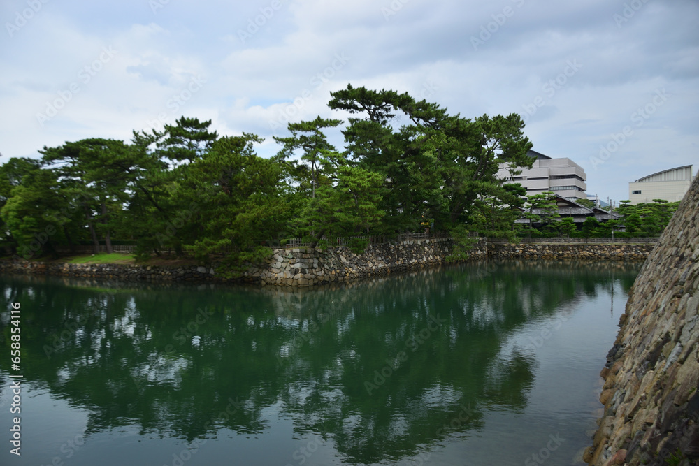 玉藻公園の高松城のお堀