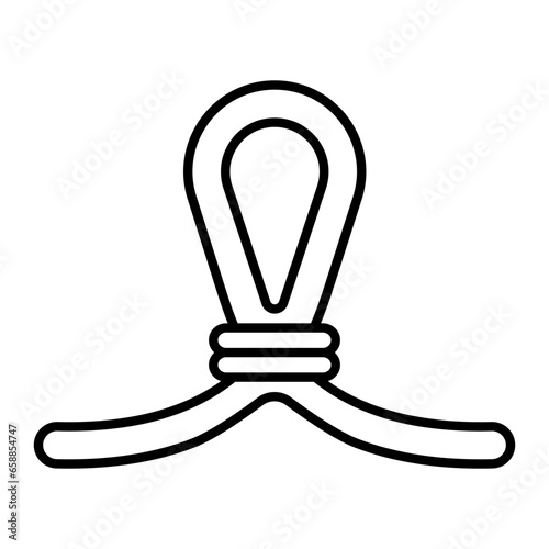 Female sterilization method on white background