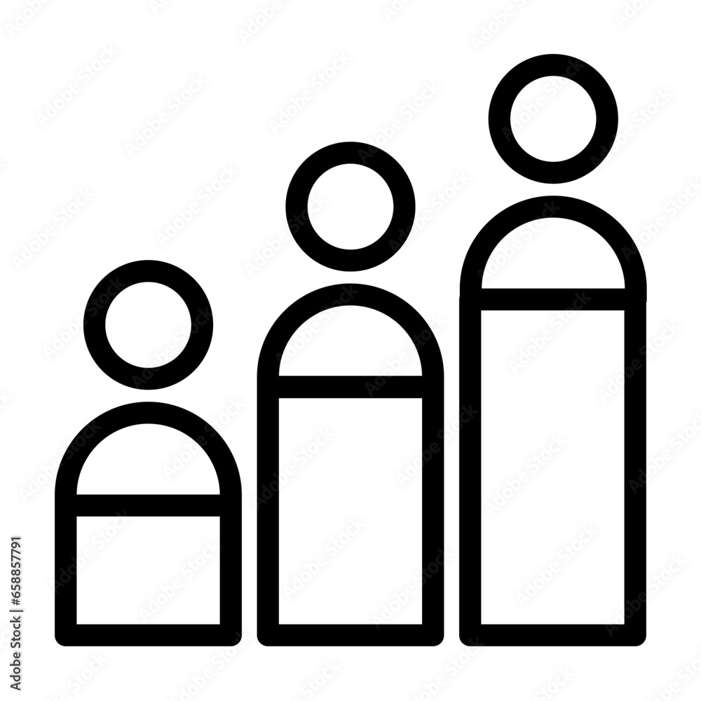 Life expectancy of actuary line icon Life expectancy of actuary line icon