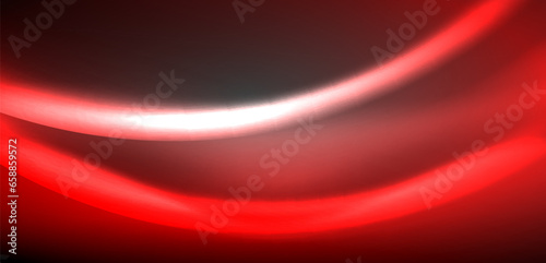 Neon-lit waves surge across background, mesmerizing dance of luminescence and motion. Dynamic backdrop captures essence of energy and modern aesthetics