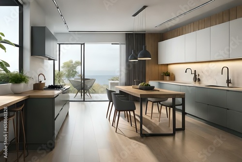 modern kitchen interior