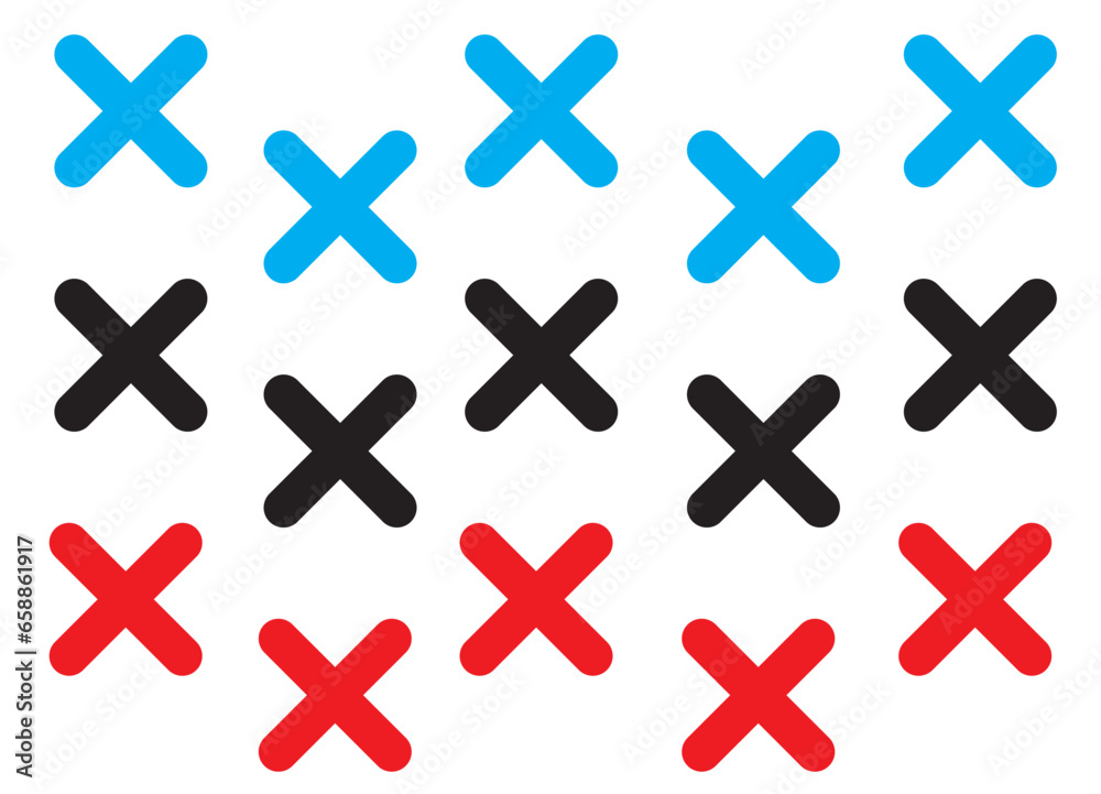 red and white cross, icon set red and white cross, icon set
