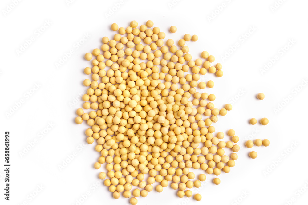 Soybean Isolated On White Background Soybean Isolated On White Background