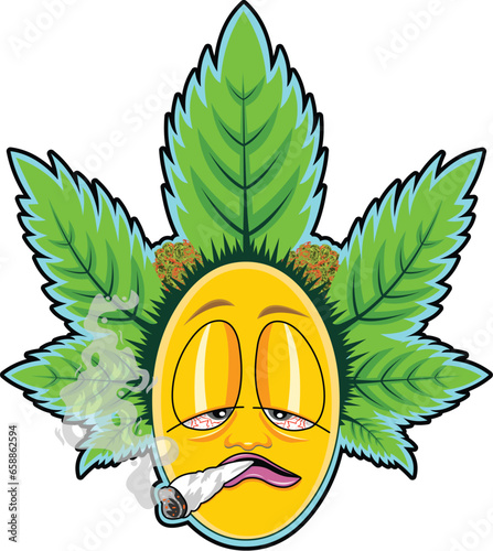 Weed leaf smoking