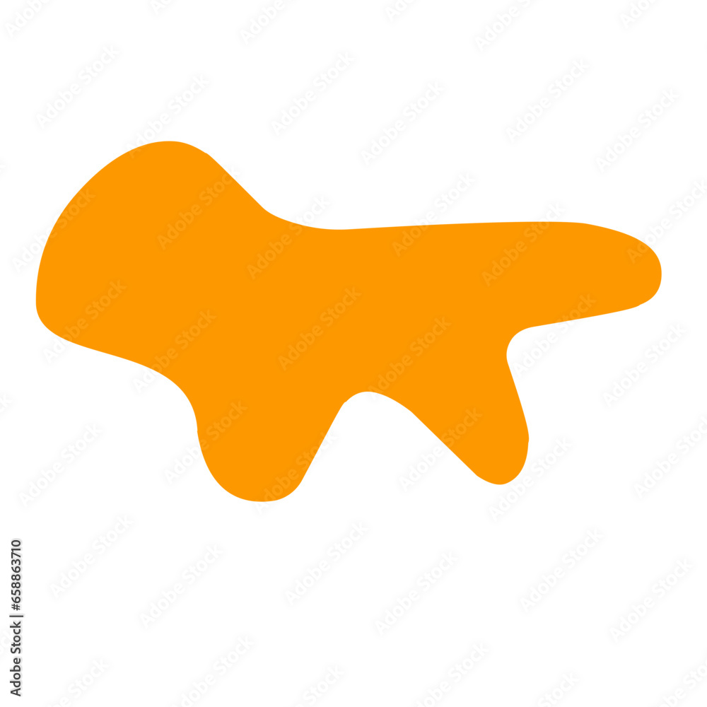 Orange blob organic