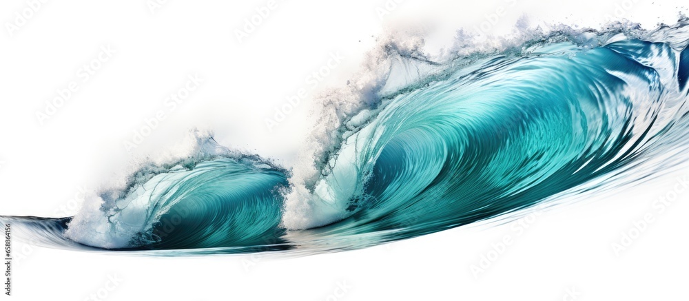 Clean wave curl crashing on sandbars With copyspace for text Clean wave curl crashing on sandbars With copyspace for text