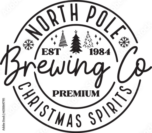 North Pole Brewing Co SVG, Merry Christmas Svg, Christmas Vibes Svg, Funny Christmas Svg, Christmas Jumper Svg, Sweater Weather Svg