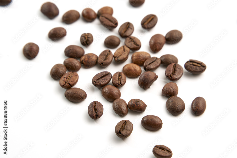 Coffee Beans Isolated On White Background