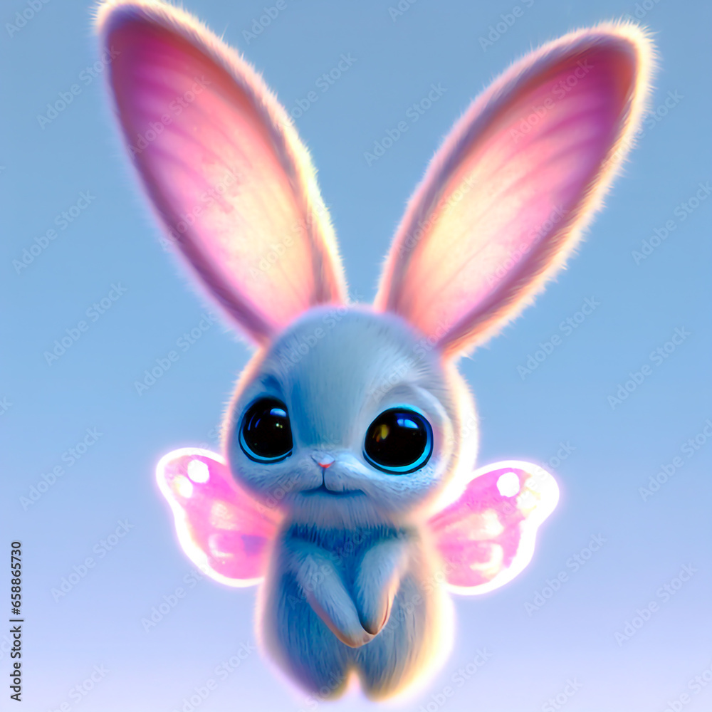 Fototapeta premium butterfly-rabbit