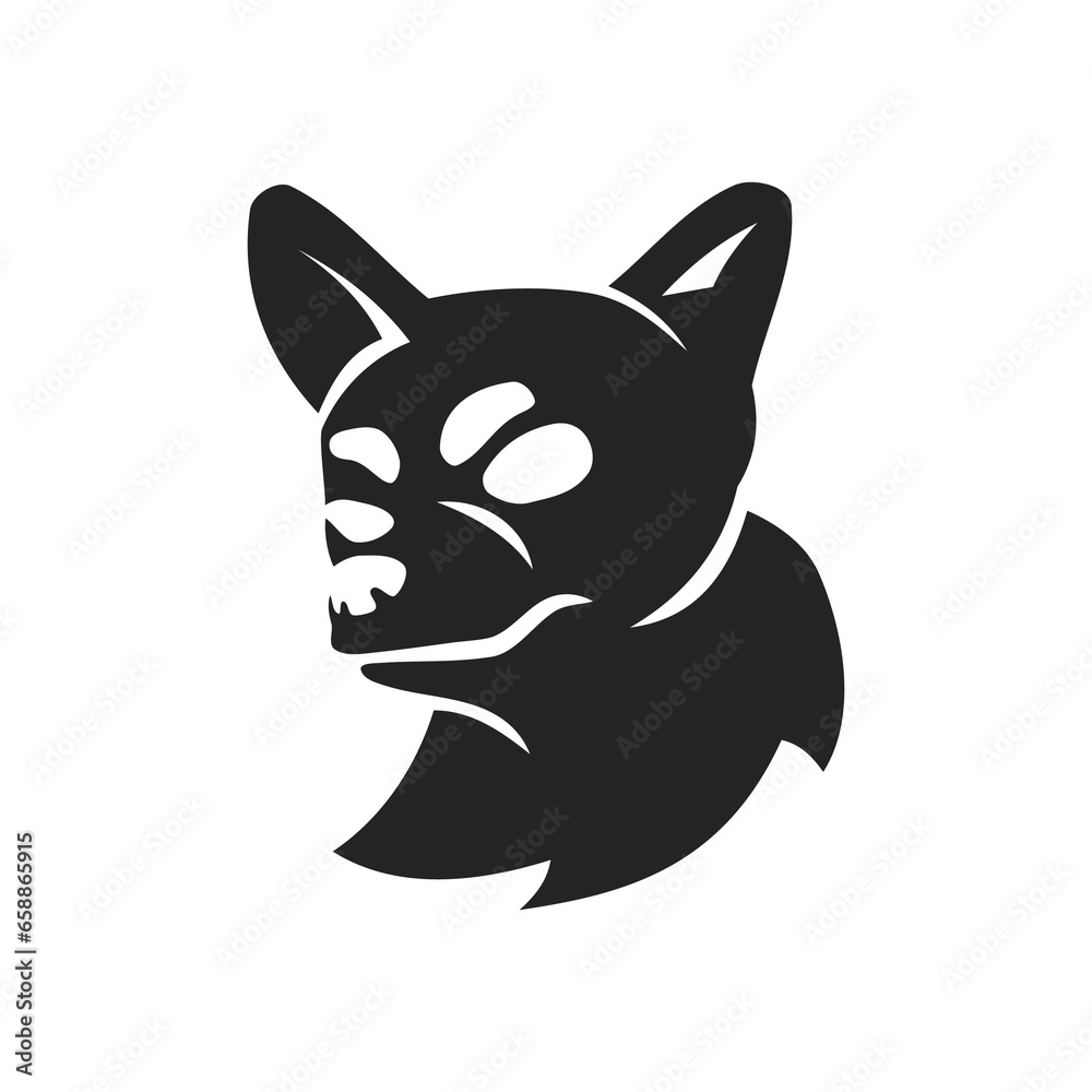 chihuahua logo template Isolated. Brand Identity. Icon Abstract Vector graphic