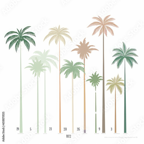 Palm Tree Cartoon Illustration - A Tropical Paradise in Every Stroke