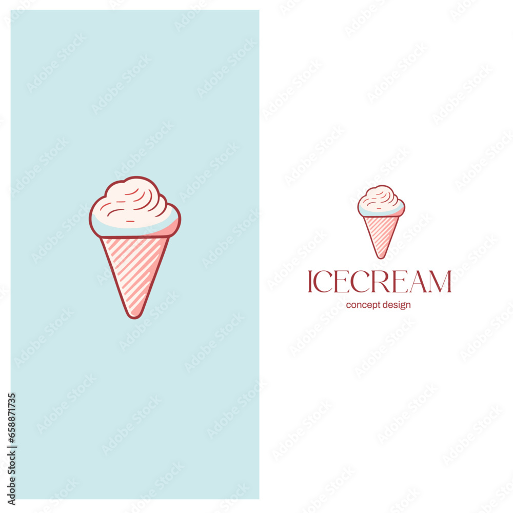 Ice cream logo