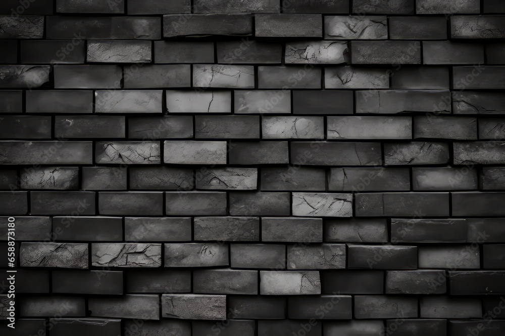 white and black brick wall texture