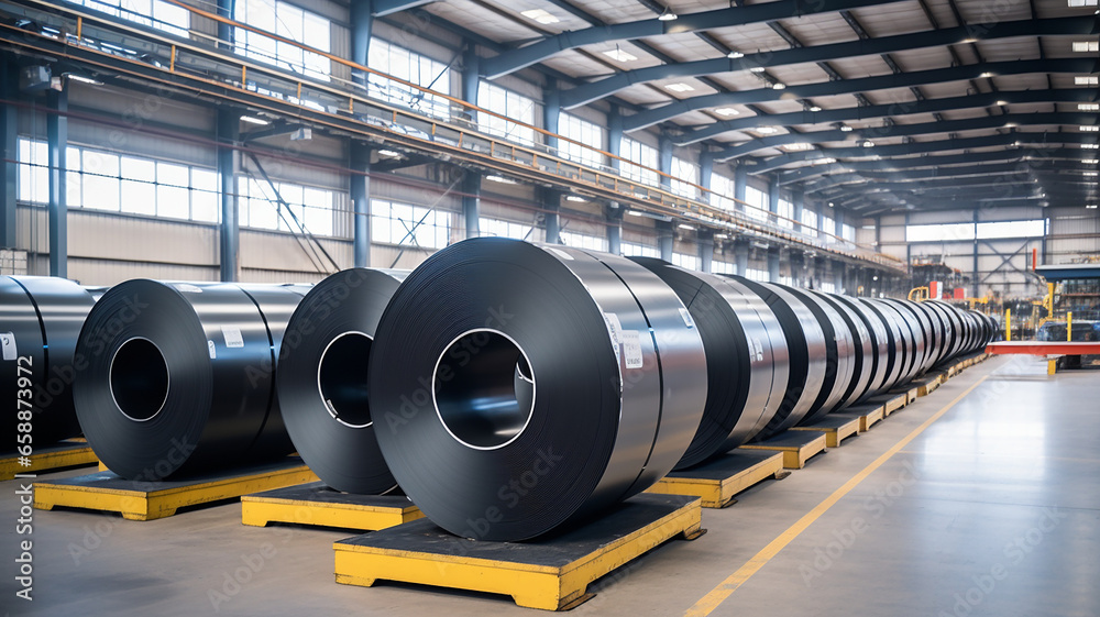 Distribution Warehouse With Galvanized Steel Rolls