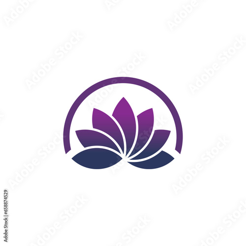 simple tulip flower design. vector logo