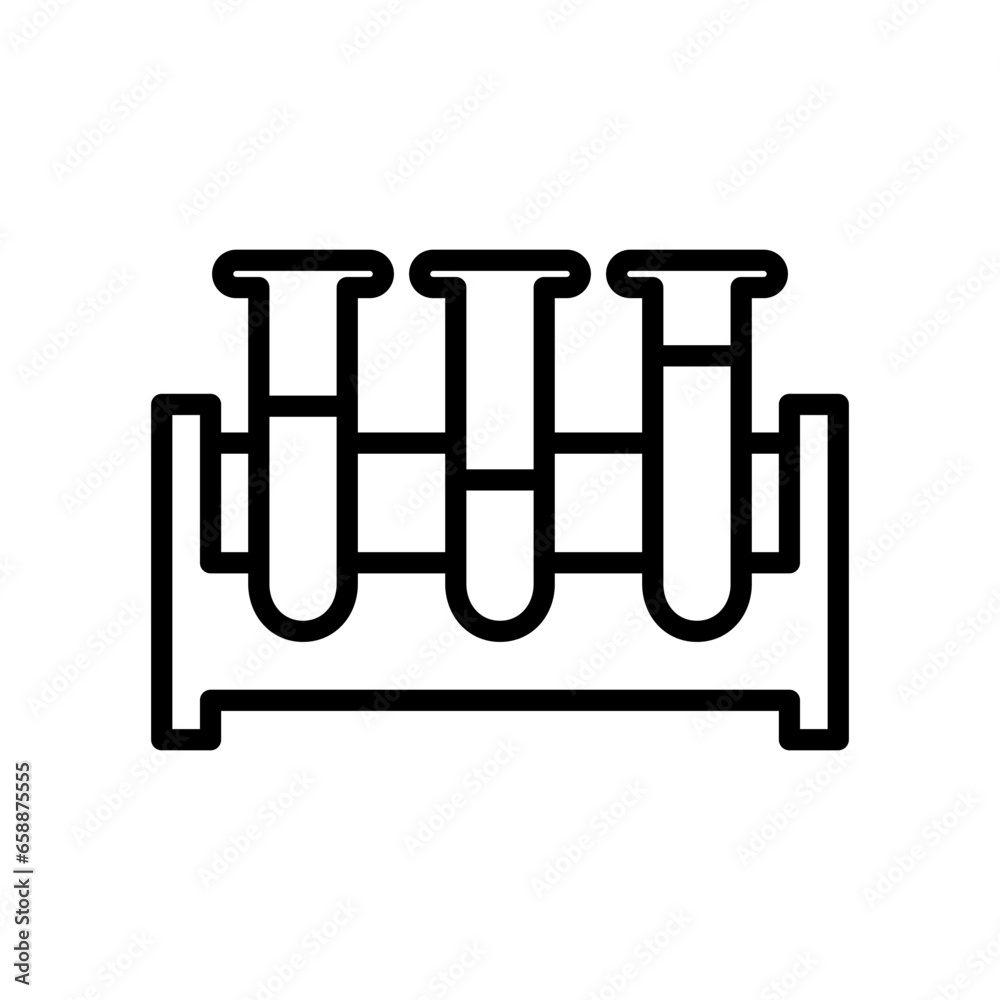 Lab chemical tube vector icon Lab chemical tube vector icon
