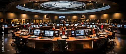 Space Flight Command's mission control facility, . photo