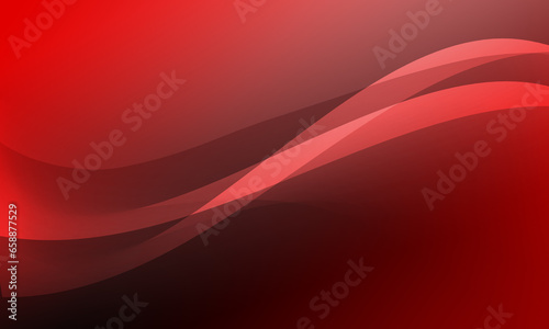 red lines curves waves smooth gradient abstract background
