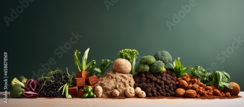 Plant based meat options to minimize carbon emissions With copyspace for text photo