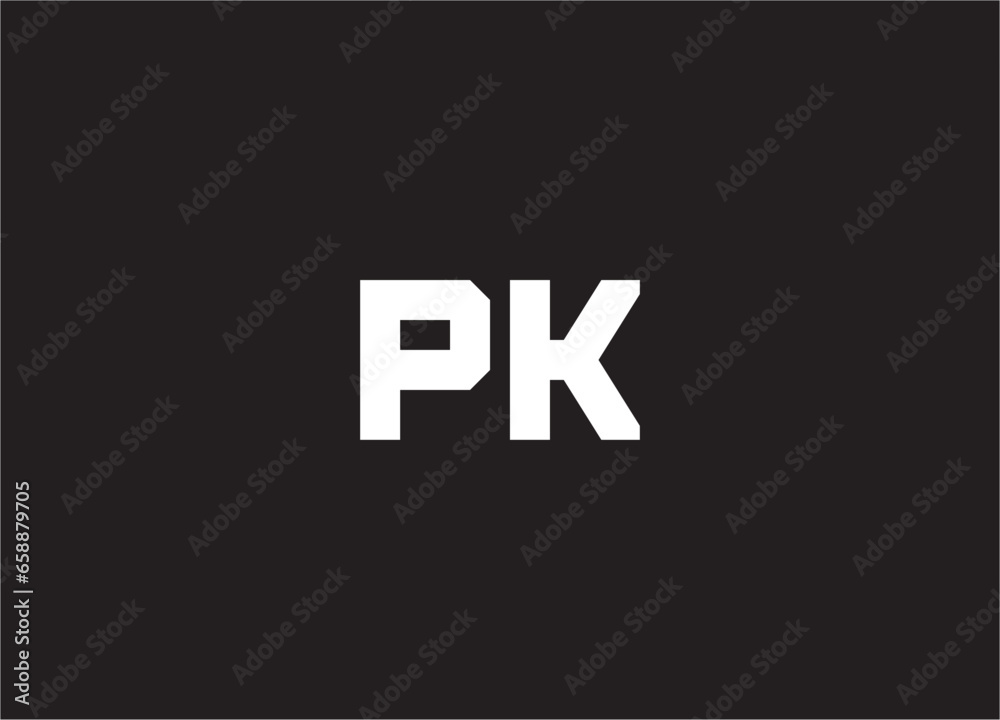 pk letter logo and monogram design pk letter logo and monogram design