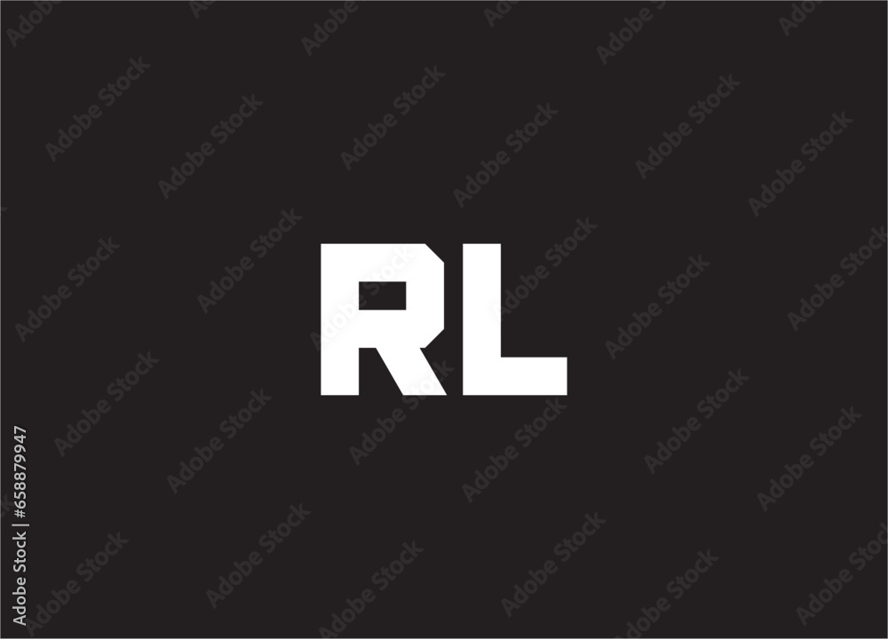 Fototapeta premium rl letter logo and monogram design