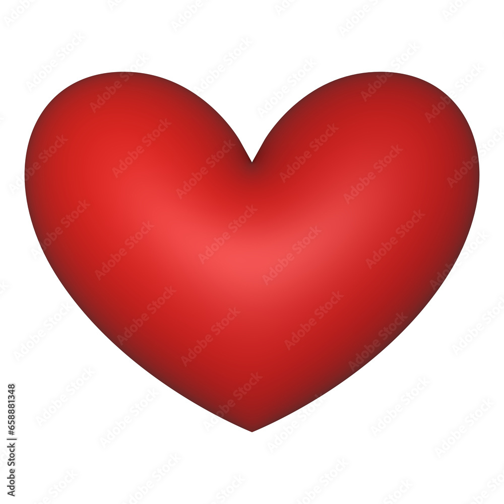 Red heart 3d rendering romantic symbol valentine concept Red heart 3d rendering romantic symbol valentine concept