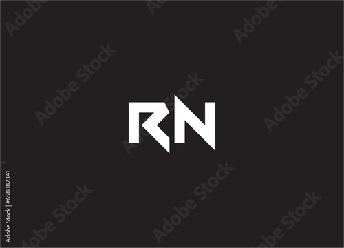 rn letter logo and monogram design