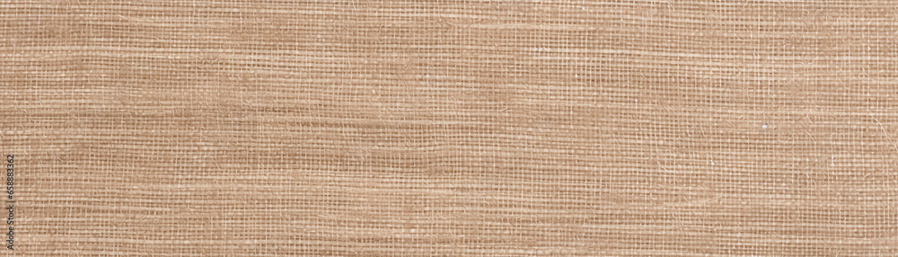 Closeup of beige brown rough natural cotton linen textile texture background banner panorama. Texture for background and banner. Closeup of beige brown rough natural cotton linen textile texture background banner panorama. Texture for background and banner.