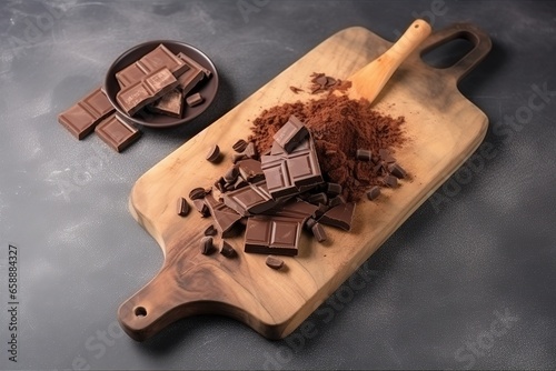 Happy Chocolate Day. Chocolate Day Concept. Chocolate Day Background. Chocolate Day Theme. World Chocolate Day, International Chocolate Day. Generative Ai