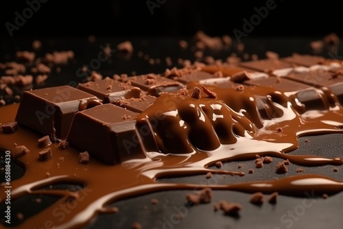 Happy Chocolate Day. Chocolate Day Concept. Chocolate Day Background. Chocolate Day Theme. World Chocolate Day  International Chocolate Day. Generative Ai