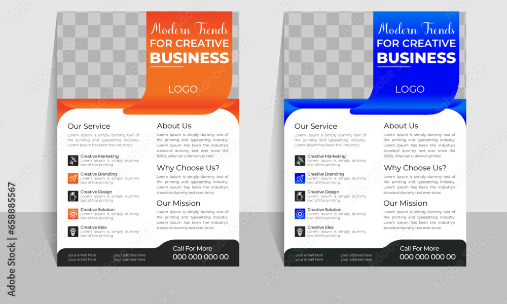 Obraz premium Corporate business flyer template design set, Brochure design, cover modern layout, annual report, poster, marketing, business proposal, promotion, advertise, publication.