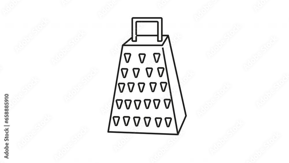 animated video of a sketch forming a cheese grater animated video of a sketch forming a cheese grater