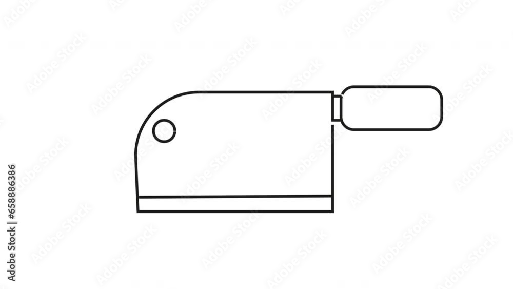 animated video of a sketch forming a knife animated video of a sketch forming a knife