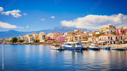 Port in Aegina Island.
