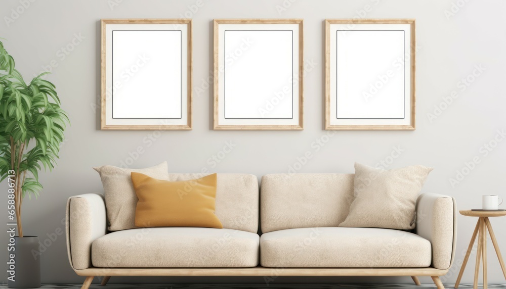 Minimal frame mockup, Generative AI Minimal frame mockup, Generative AI