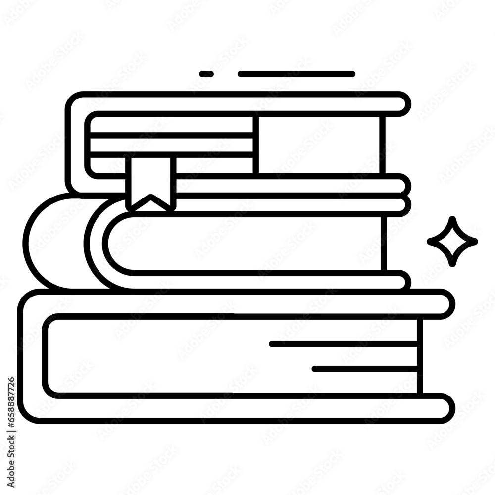 Obraz premium A creative design icon of books