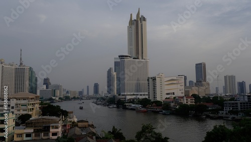 Business Building along Chao Praya River.