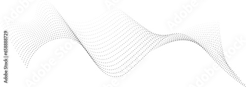 Wavy 3d dotted effect