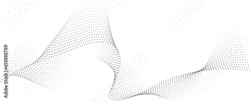 Wavy 3d dotted effect