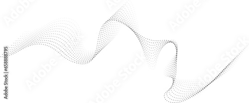 Wavy 3d dotted effect