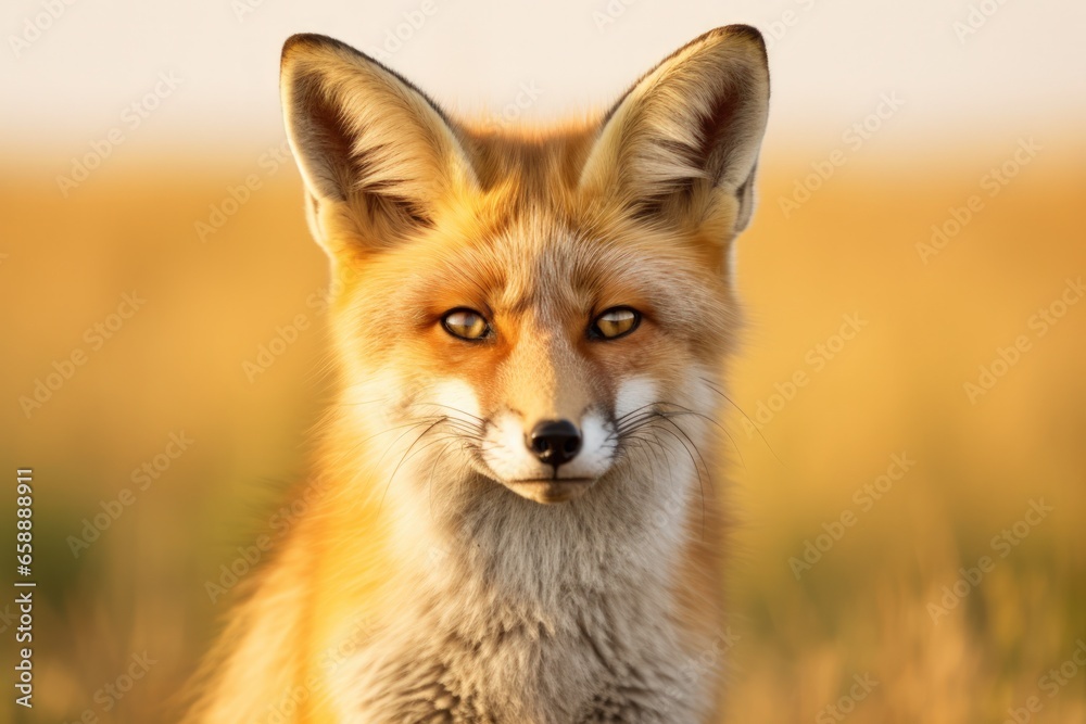 a fox looking at the camera a fox looking at the camera