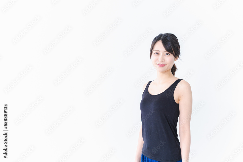 下着を着た女性のポートレート