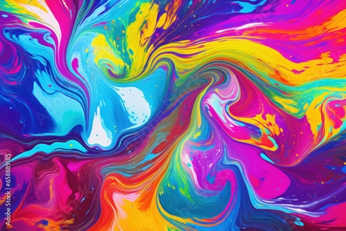 a colorful swirls of paint © sam