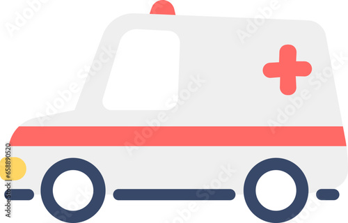 Ambulance kid illustration