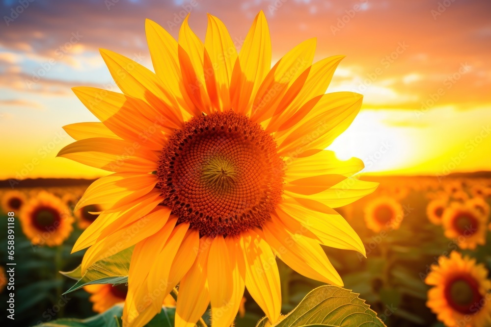 Obraz premium a sunflower in a field